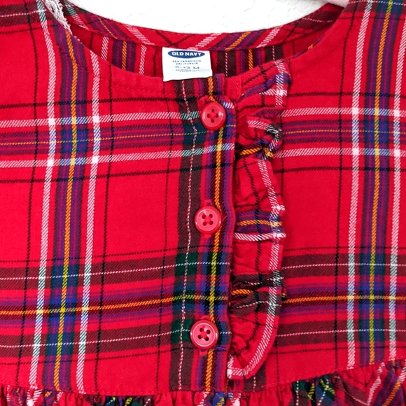 Baby Girl Plaid Dress 6-12 - Picture 3 of 5